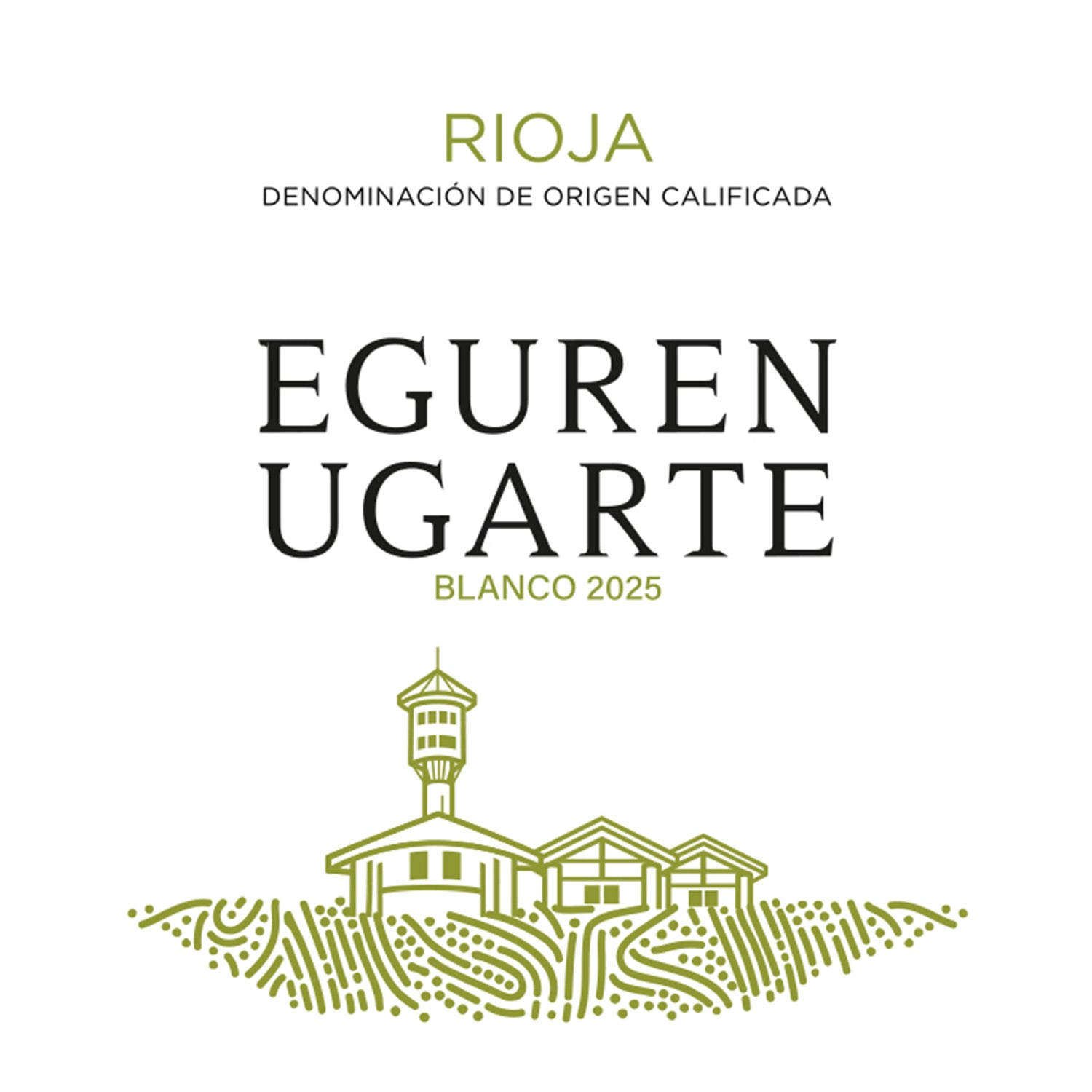 Eguren Ugarte Blanco 2025 Rioja Weißwein Spanien Etikett Vorderseite