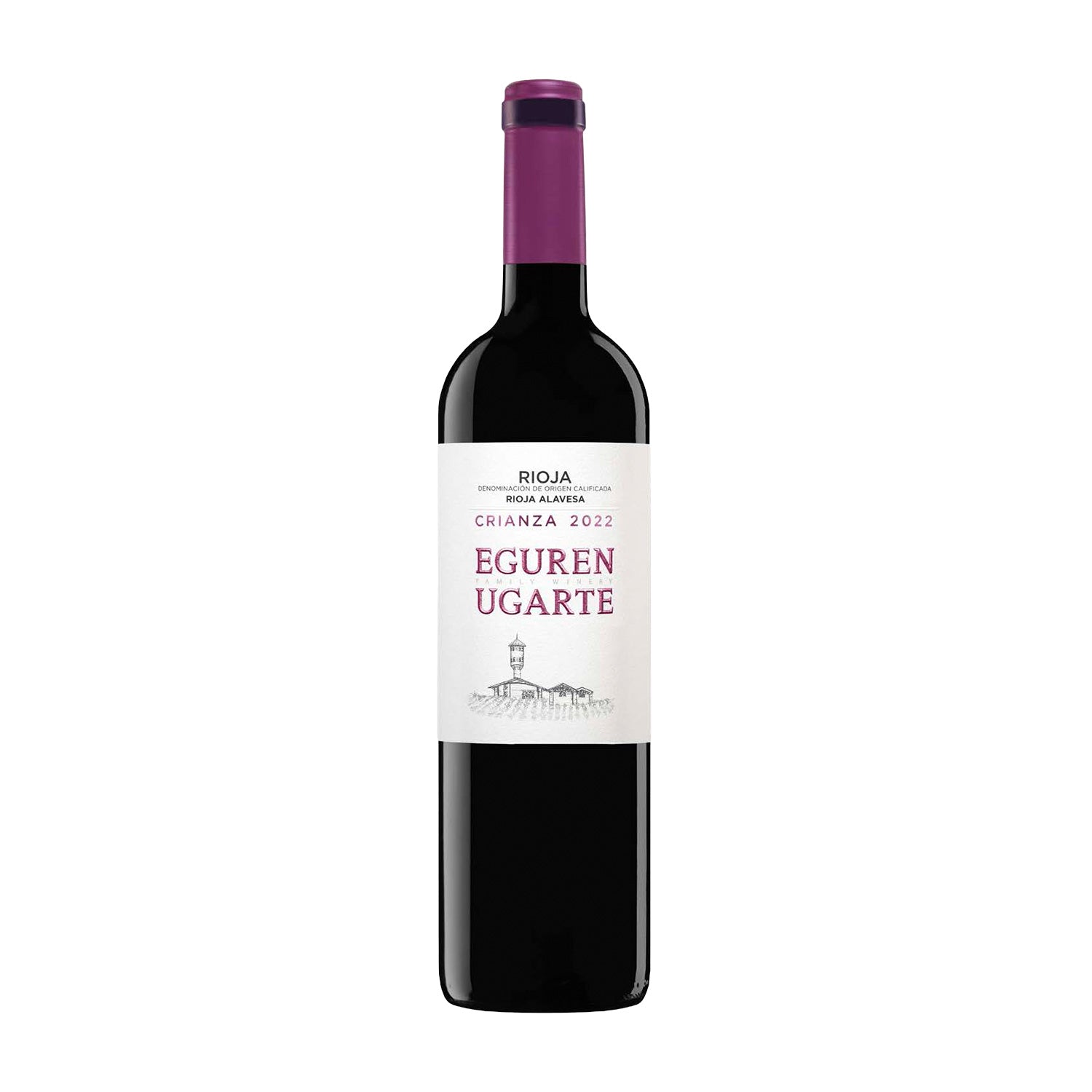 Eguren Ugarte Crianza 2022 Rioja Tempranillo Rotwein Spanien Flasche vorne