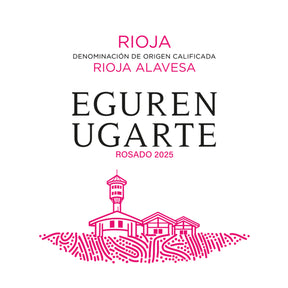 Eguren Ugarte Rosado 2025 Rioja Roséwein Spanien Etikett Vorderseite
