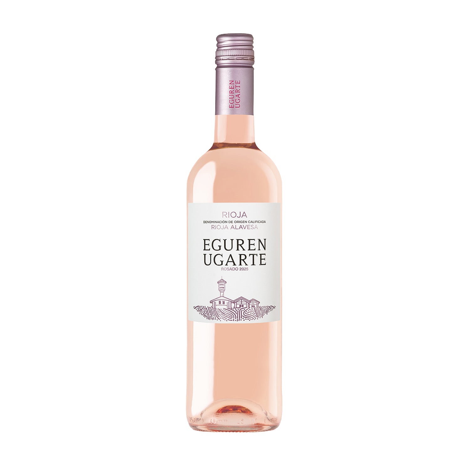 Eguren Ugarte Rosado 2025 Rioja Roséwein Spanien Flasche Vorderseite